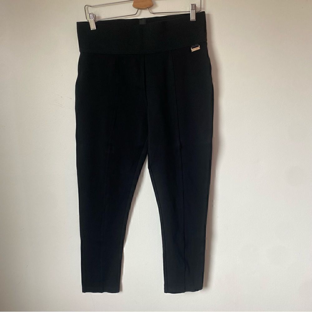 Calvin Klein black pull on stretch ankle pants size large